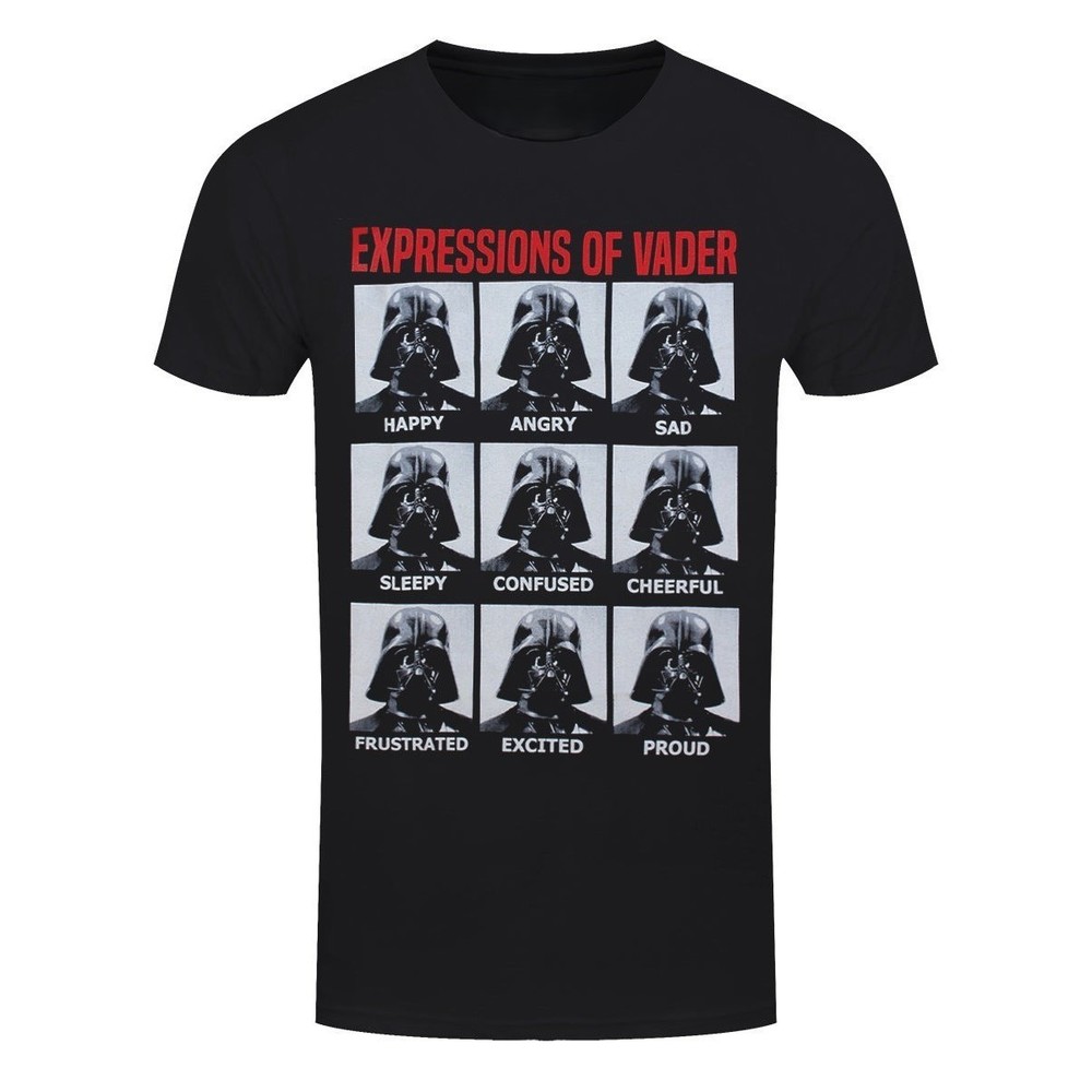 Star Wars Expressions Of Vader Retro Graphics Unisex T-shirt - Picture 1 of 4